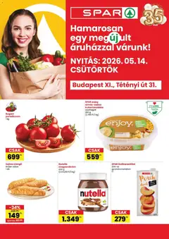 Spar - Spar Bp. XI., Tétényi út 31. üzlet megújulás megtekintése, amely érvényes 2026.05.14.-től