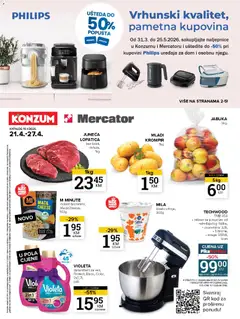 Pregled letka Mercator kataloška ponuda trgovine Mercator vrijedi od 31.03.2026