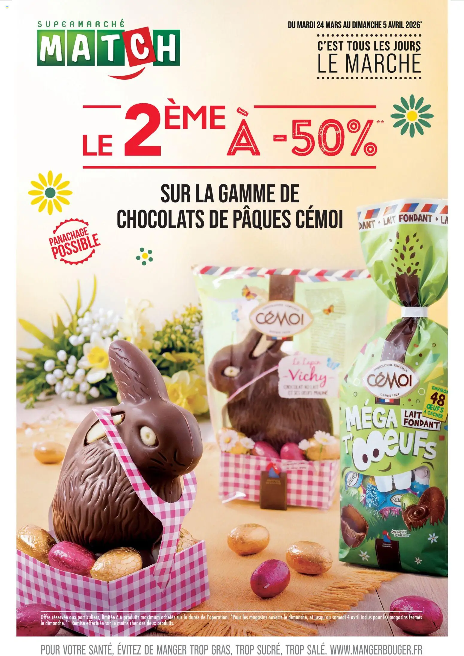 Prévisualisation de Match Supermarché catalogue | Meaux du magasin Match Supermarché formulaire valide 24/03/2026 - Œufs, Lait, Chocolats de Pâques