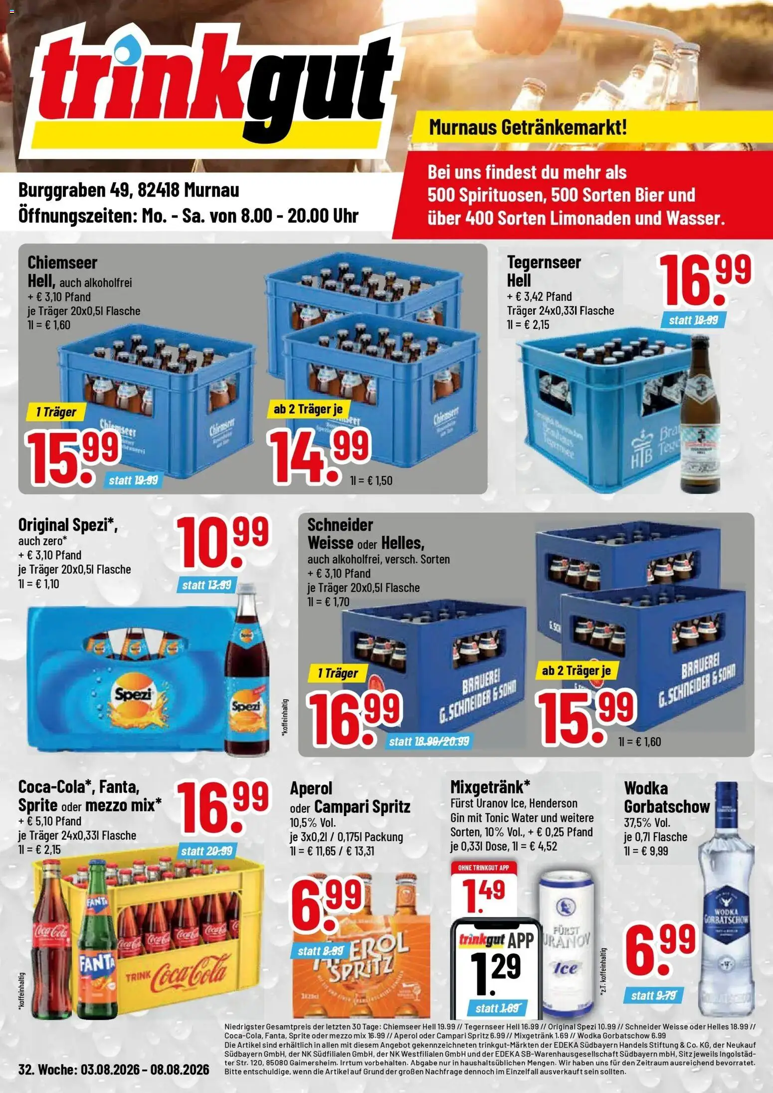 Vorschau von dem Prospekt des Geschäftes Trinkgut, gültig ab dem 03.08.2026