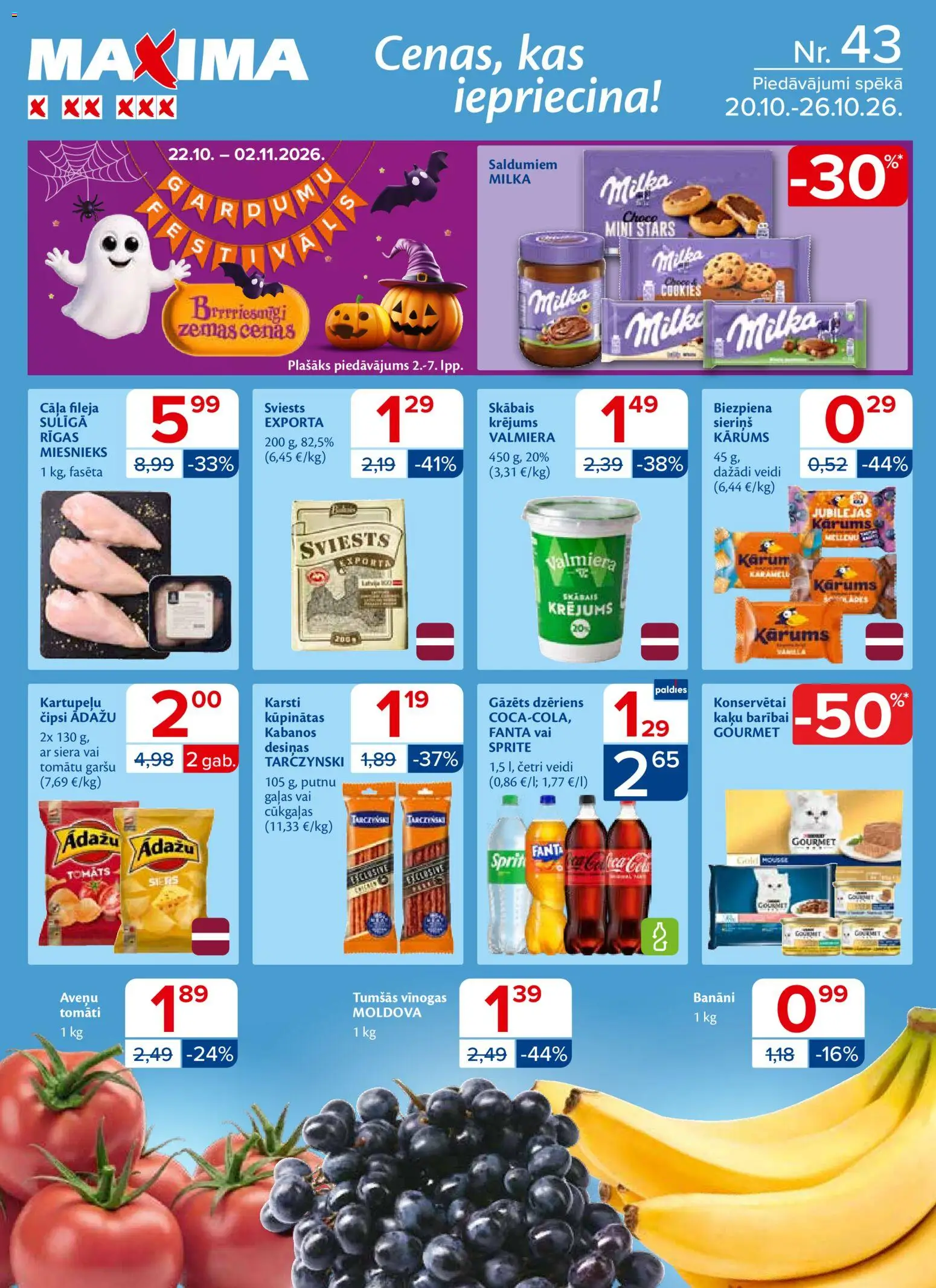 Maxima Akciju buklets (20.10. - 26.10.2026)