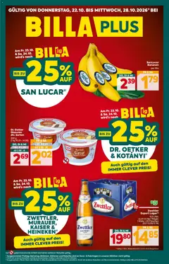 Vorschau der Angebote: Billa Plus Billa Plus Flugblatt gültig ab 22.10.2026