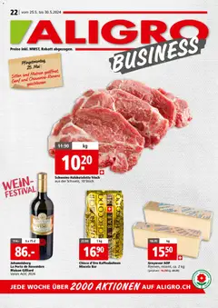 Vorschau des Merkblatts Aligro aktionen Business Chavannes, Matran, Genf, Sitten vom Shop Aligro gültig von 25.05.2026 bis 30.05.2026