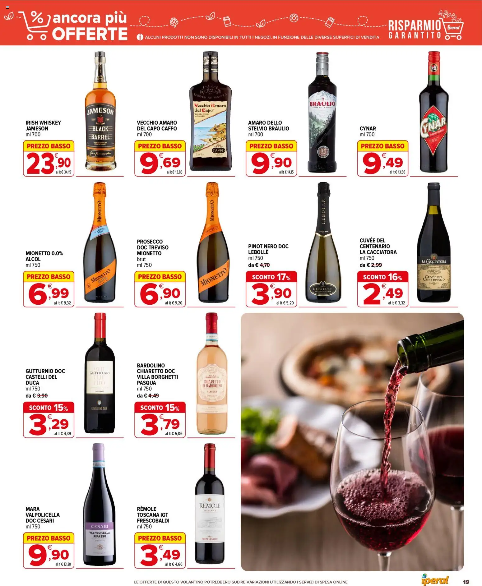 Anteprima dell'opuscolo Iperal volantino Ancora Più Offerte dal negozio Iperal valido da 28/10/2026 - Prosecco, Alcol, Amaro, Basso, Mionetto, Jameson