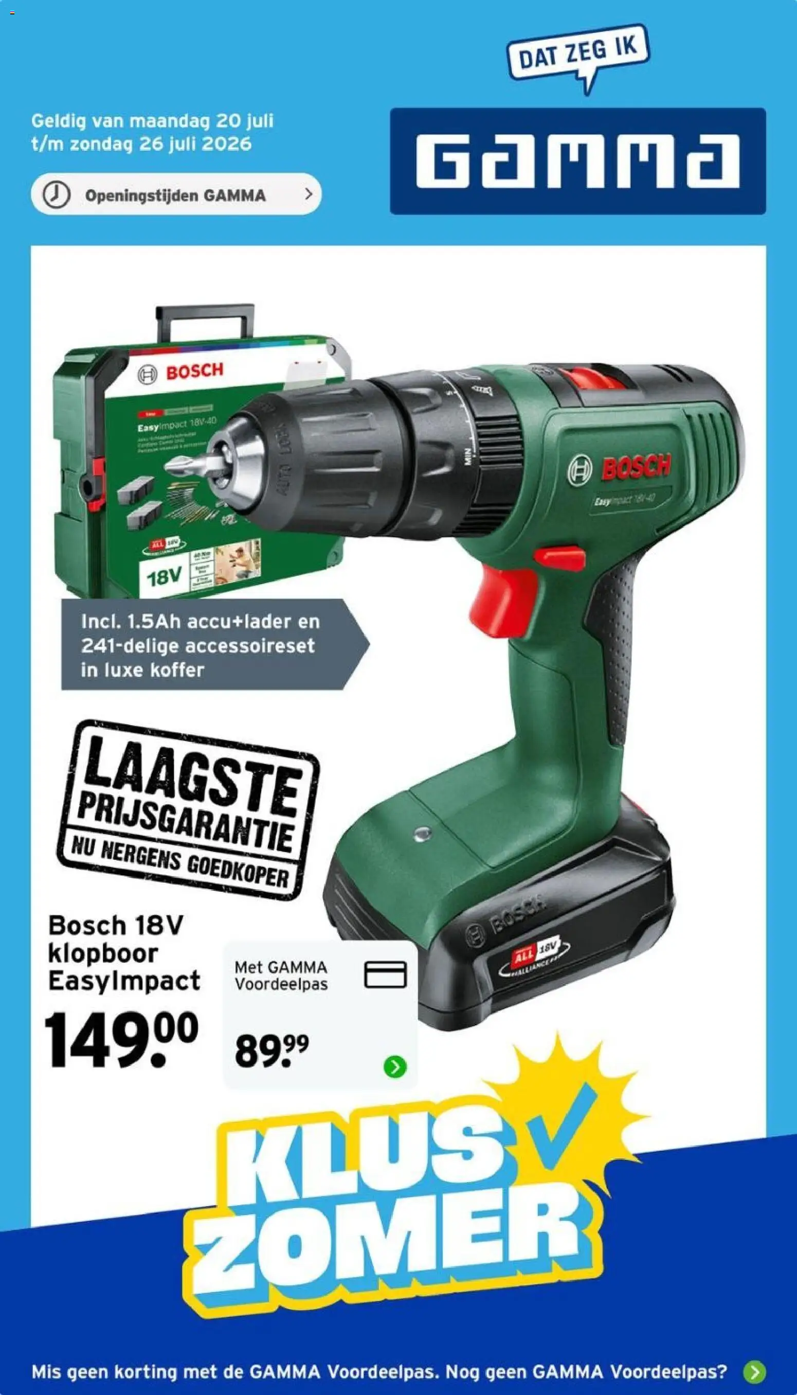 Voorbeeld van GAMMA folder van winkel GAMMA geldig vanaf 20-07-2026 - Koffer