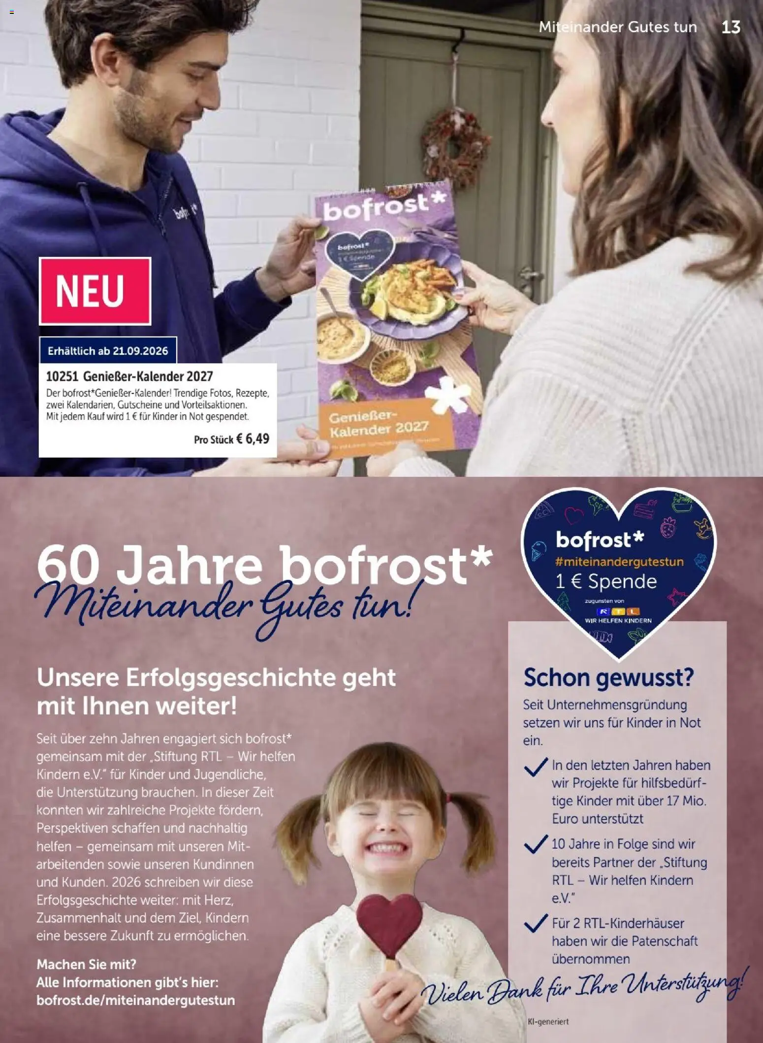 Vorschau von dem Prospekt des Geschäftes Bofrost, gültig ab dem 07.09.2026