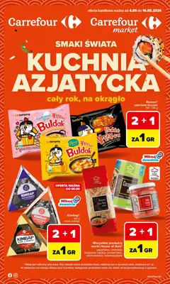Pogląd gazetki "Carrefour gazetka - Kuchnia azjatycka" ze sklepu Carrefour ważnej od 04.05.2026