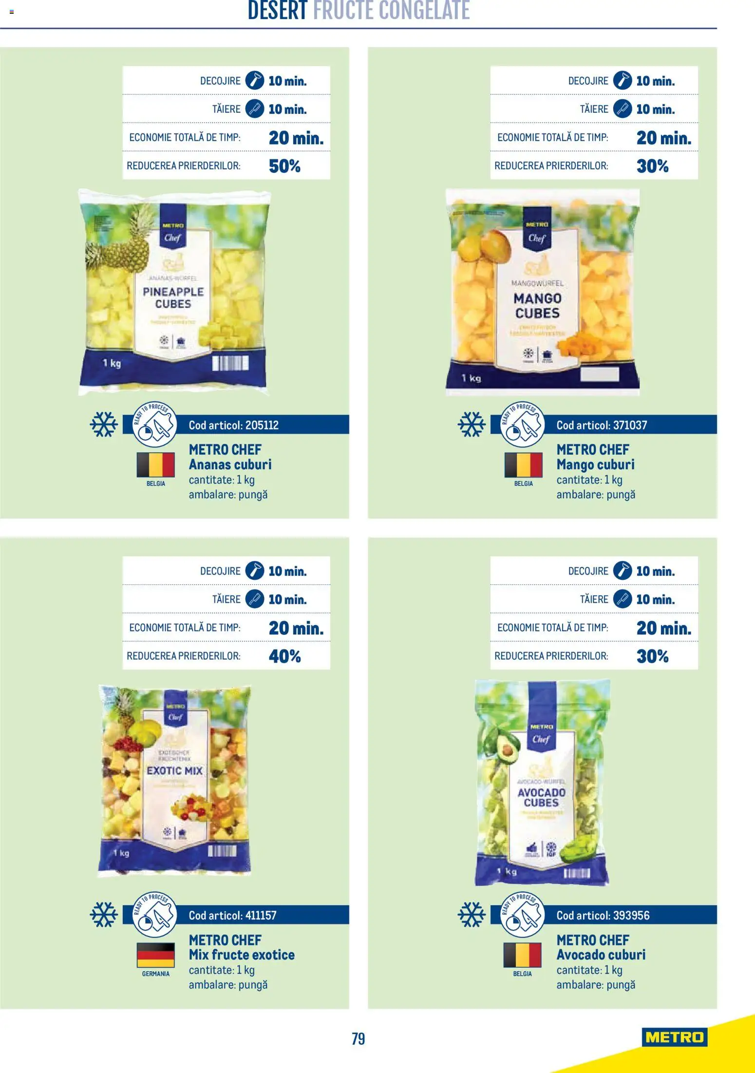 Previzualizarea de cataloage: Metro Metro Catalog Smart Chef valabil de la 21.04.2026 - Mango, Avocado, Desert, Fructe, Ananas, Fructe congelate, Pungă, Mix fructe
