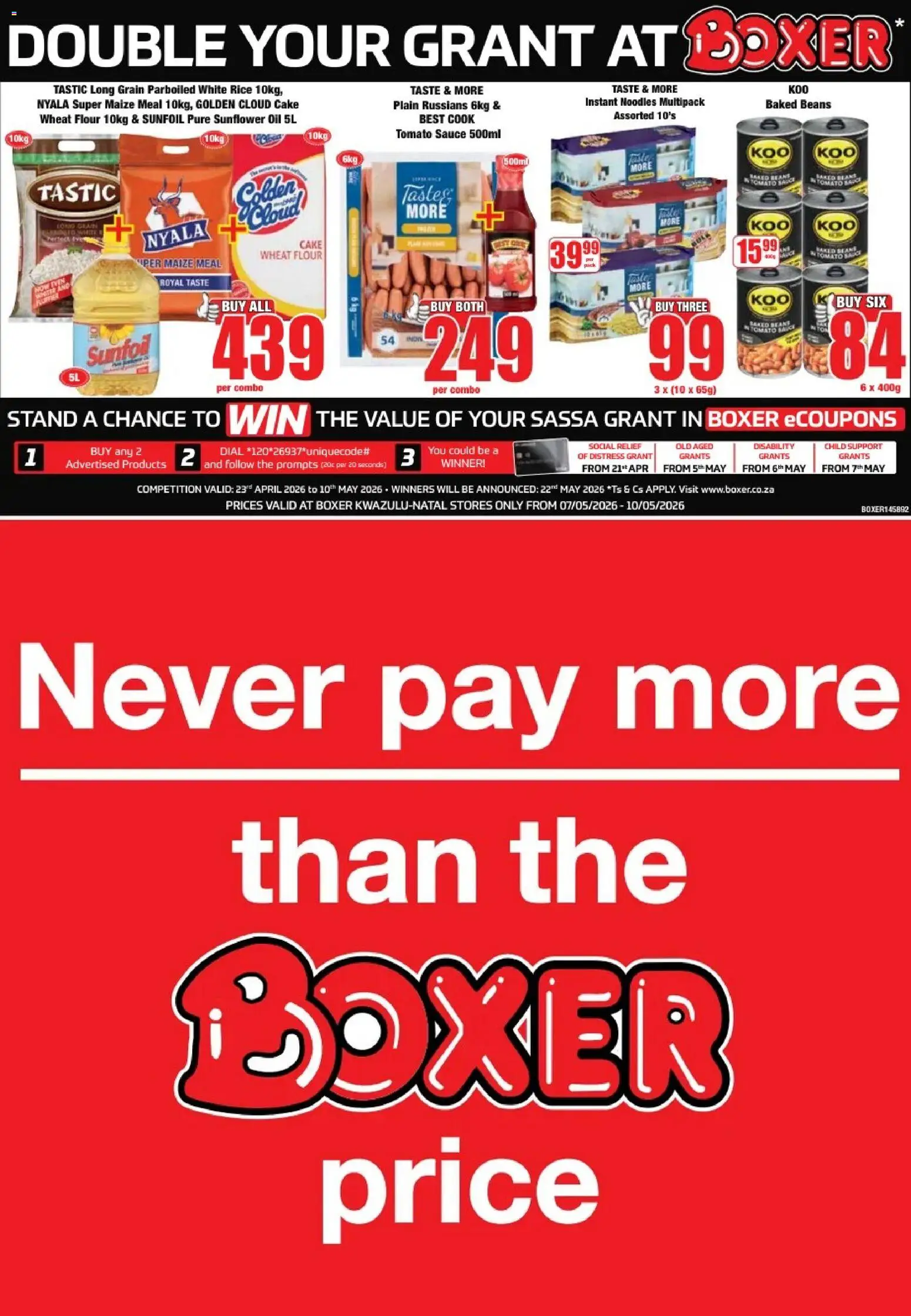 Preview of Boxer flyer valid from 07/05/2026