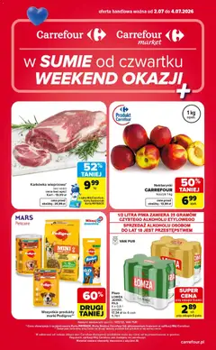 Pogląd gazetki "Carrefour gazetka - Weekend okazji" ze sklepu Carrefour ważnej od 02.07.2026