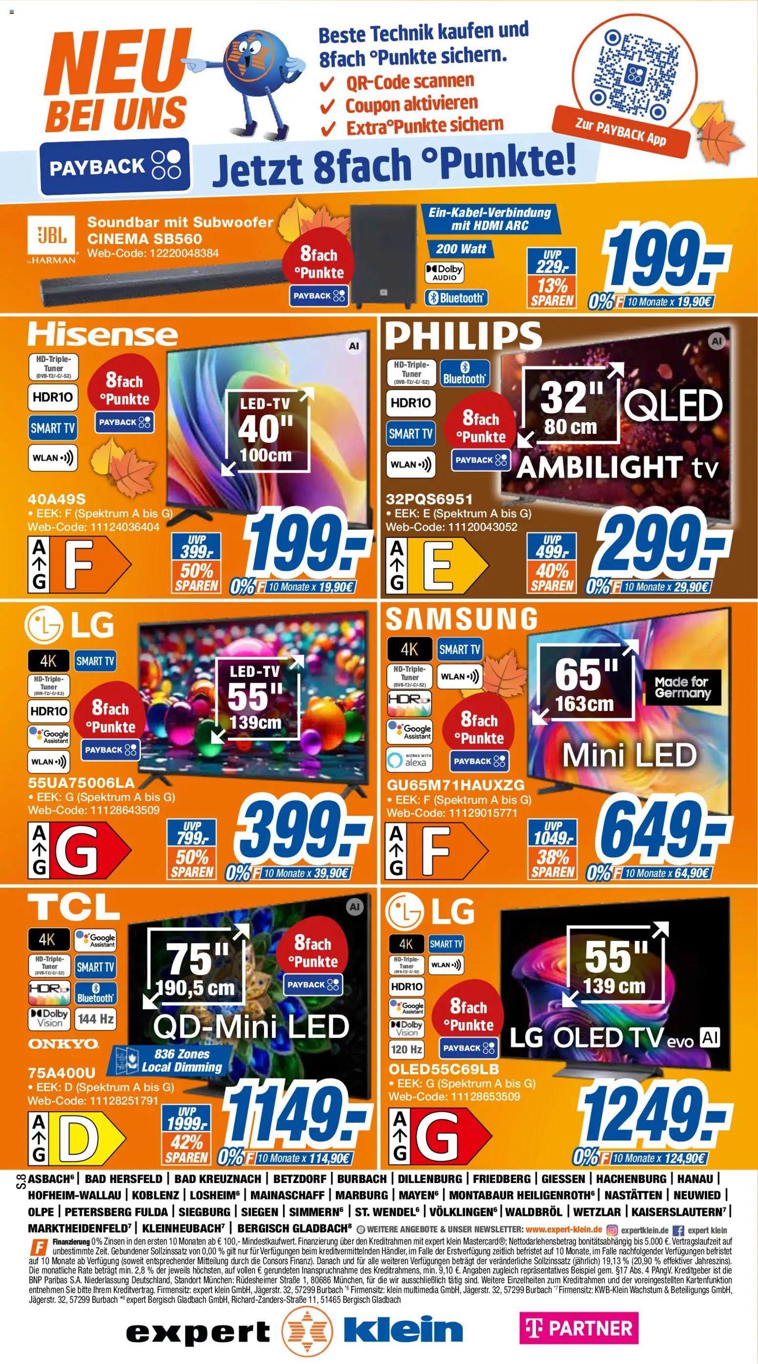Vorschau von dem Prospekt des Geschäftes Expert, gültig ab dem 26.10.2026 - Samsung, TV, Bad, LG, Smart TV, Hisense, Soundbar, Audio