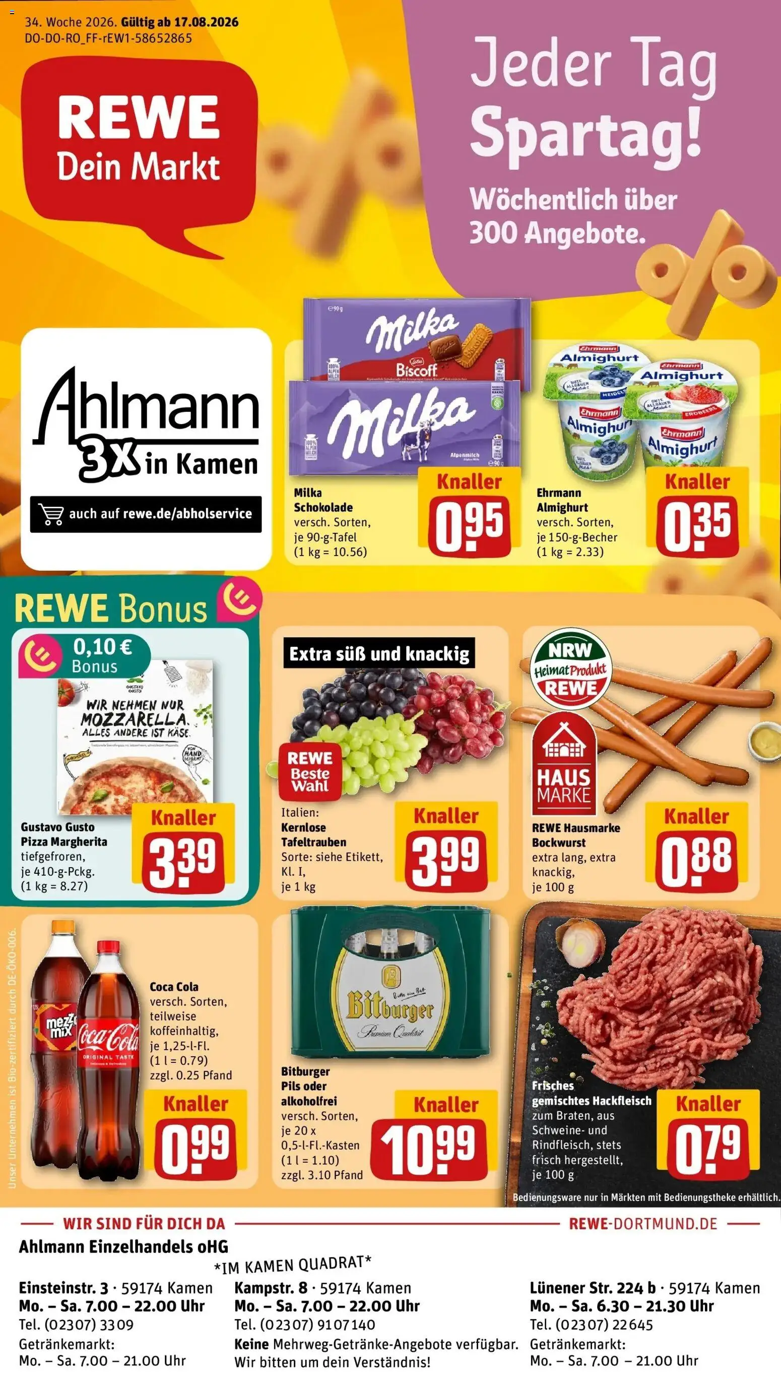 Vorschau von dem Prospekt des Geschäftes Rewe, gültig ab dem 17.08.2026