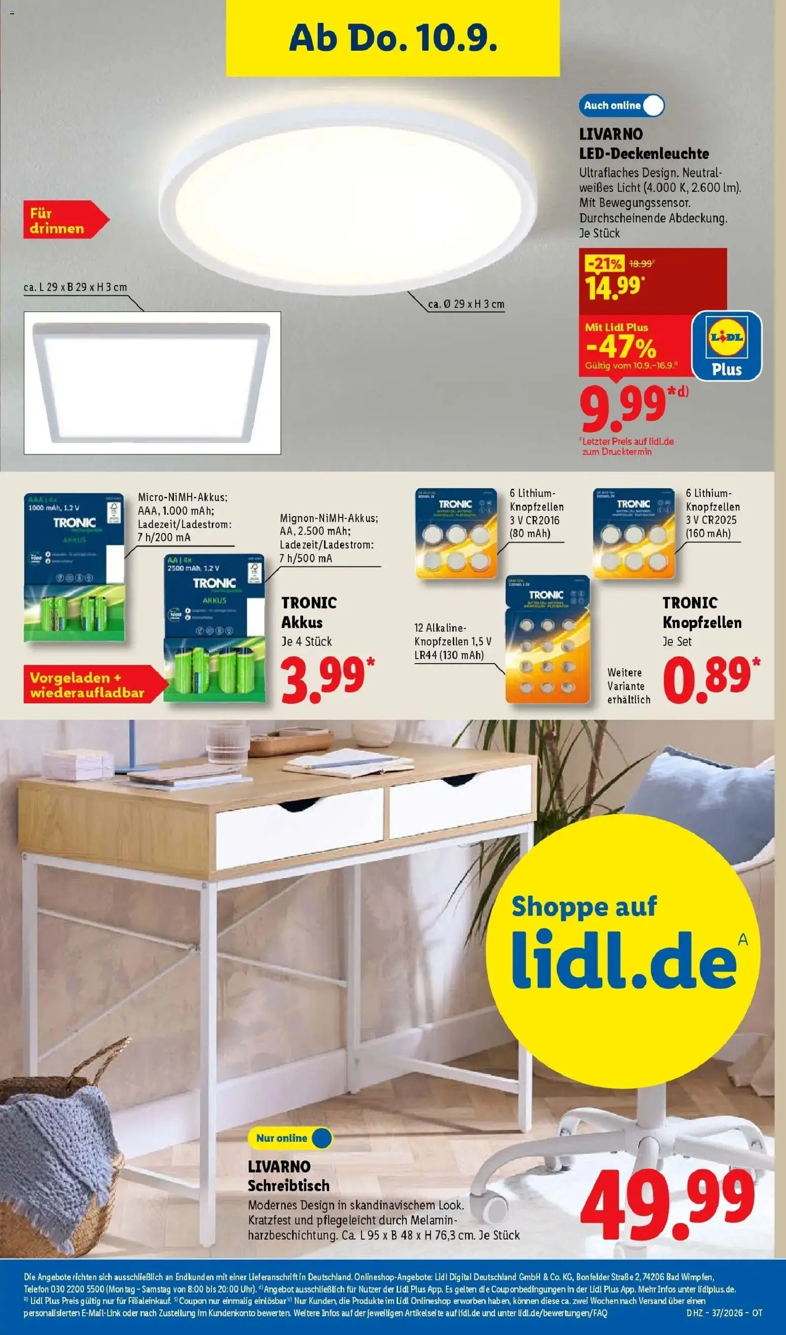 Vorschau von dem Prospekt des Geschäftes Lidl, gültig ab dem 07.09.2026 - Telefon, Bad