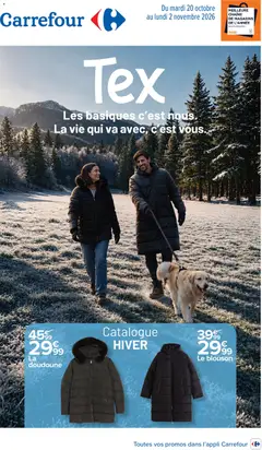 Prévisualisation de Carrefour Tex catalogue hiver du magasin Carrefour formulaire valide 20/10/2026