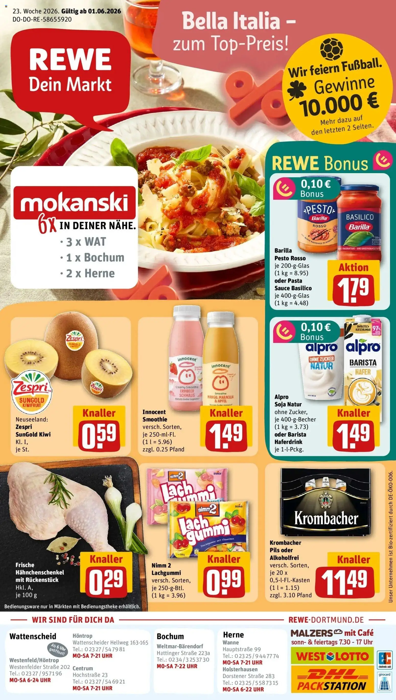 Vorschau von dem Prospekt des Geschäftes Rewe, gültig ab dem 01.06.2026