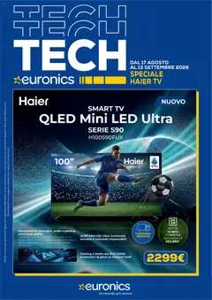 Anteprima dell'opuscolo Euronics volantino Haier TV dal negozio Euronics valido da 17/08/2026