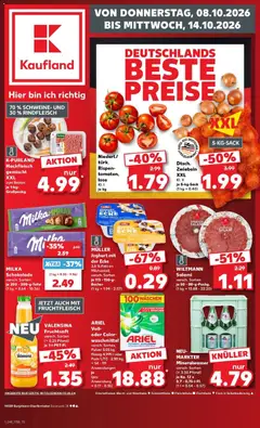 Vorschau von dem Prospekt des Geschäftes Kaufland, gültig ab dem 08.10.2026
