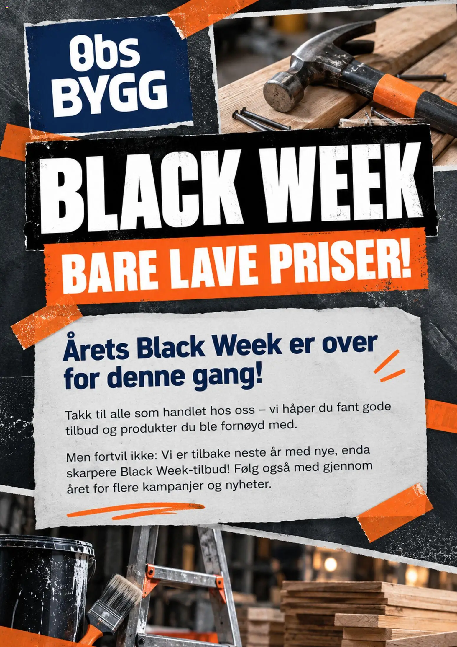 Forhåndsvis Obs Bygg Black Friday avis fra butikk Obs Bygg gyldig fra 20/10/2026