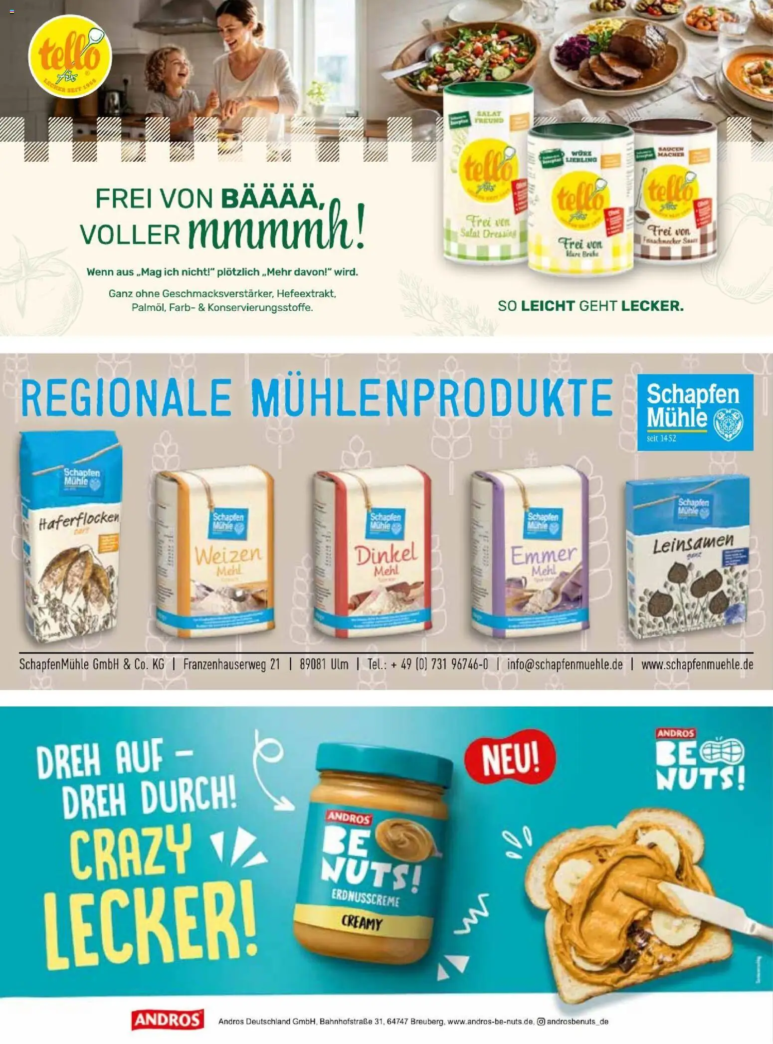 Vorschau von dem Prospekt des Geschäftes V-Markt, gültig ab dem 01.09.2026 - Salat, Mehl, Mühle, Dressing