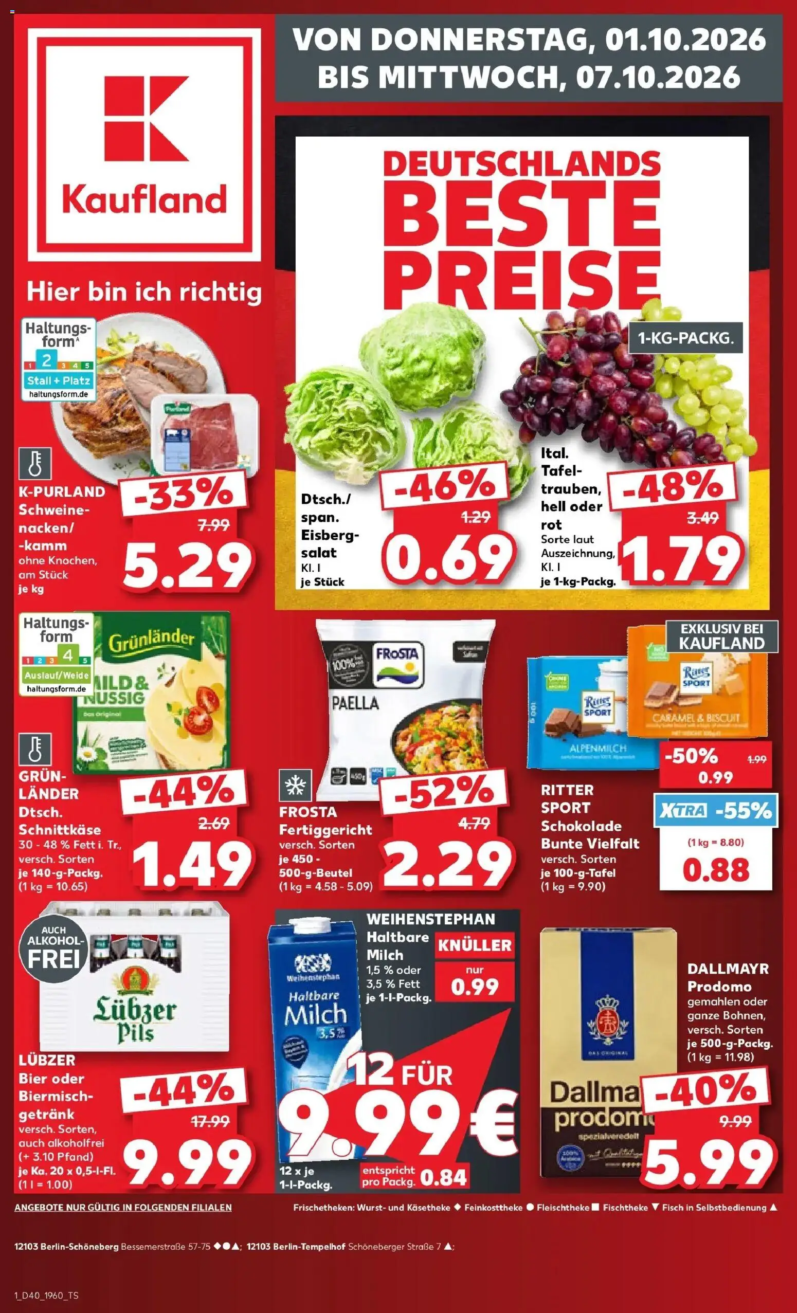 Vorschau von dem Prospekt des Geschäftes Kaufland, gültig ab dem 01.10.2026