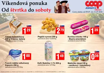 Náhľad COOP Jednota letáku platného od 09.07.2026