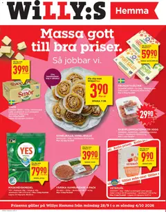 Förhandsgranska reklamblad Willys erbjudanden Hemma från butik Willys gäller från 28/09/2026