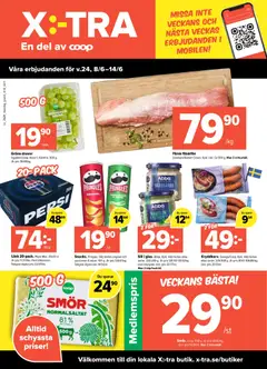 Förhandsgranska reklamblad Coop X:-TRA erbjudanden från butik Coop X:-TRA gäller från 08/06/2026