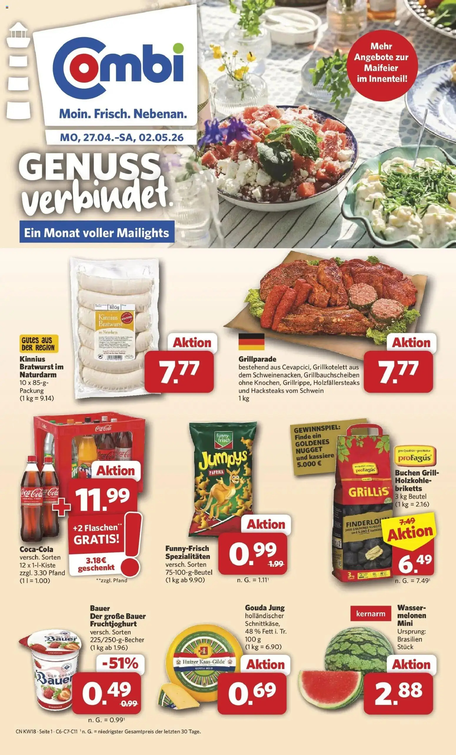 Vorschau von dem Prospekt des Geschäftes Combi, gültig ab dem 27.04.2026