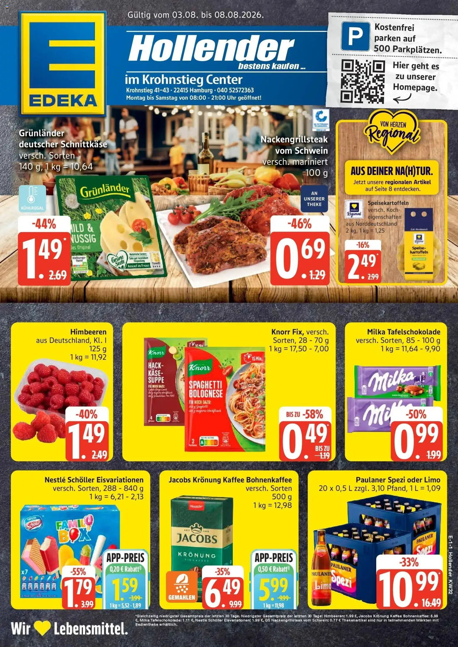 Vorschau von dem Prospekt des Geschäftes Edeka, gültig ab dem 03.08.2026
