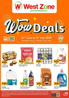 Preview of the catalogue Westzone Supermarket catalogue wow deals of store Westzone Supermarket valid from 26 Jun, 2026