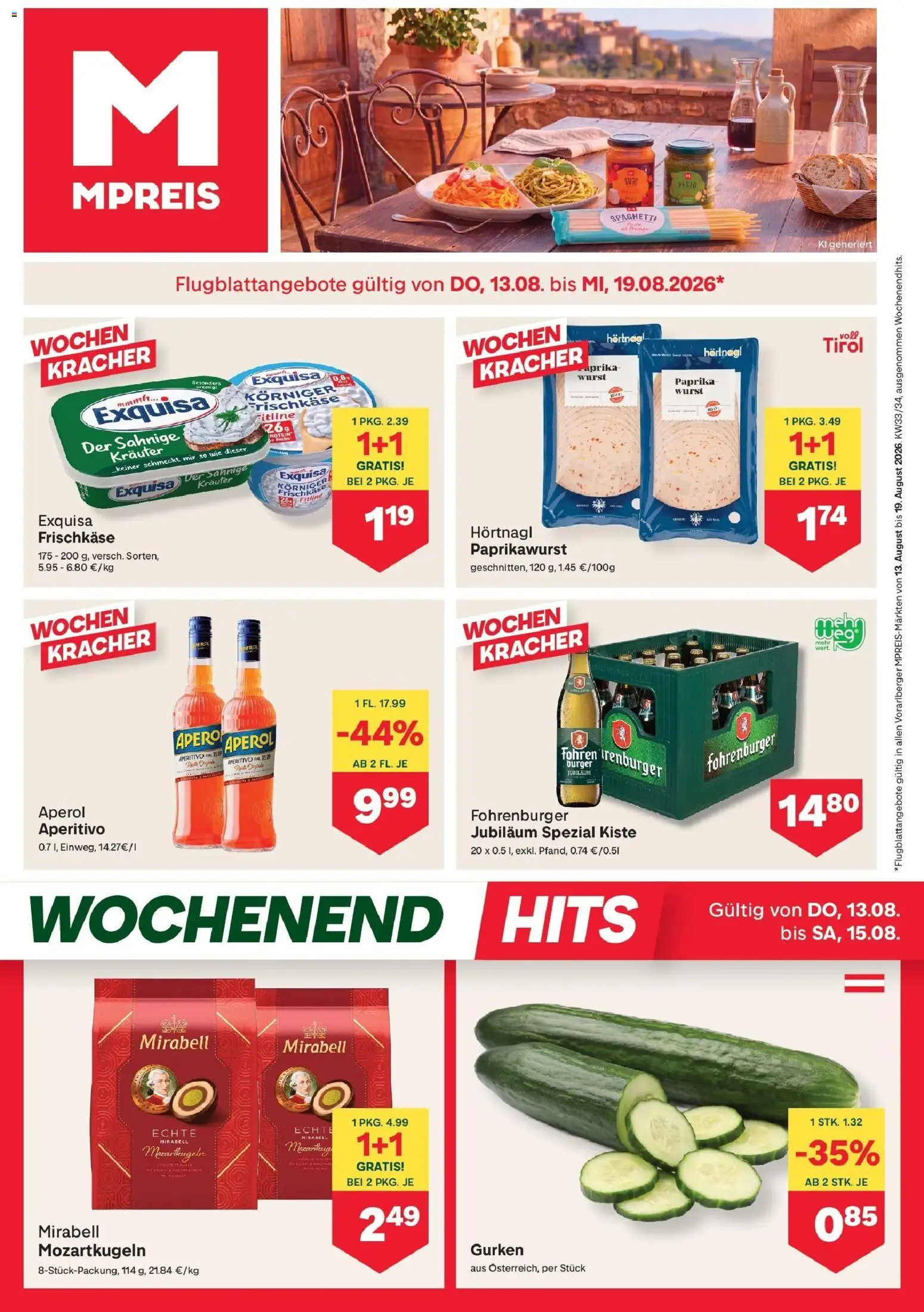 Vorschau der Angebote: MPREIS MPREIS St.Gallenkirch gültig ab 13.08.2026