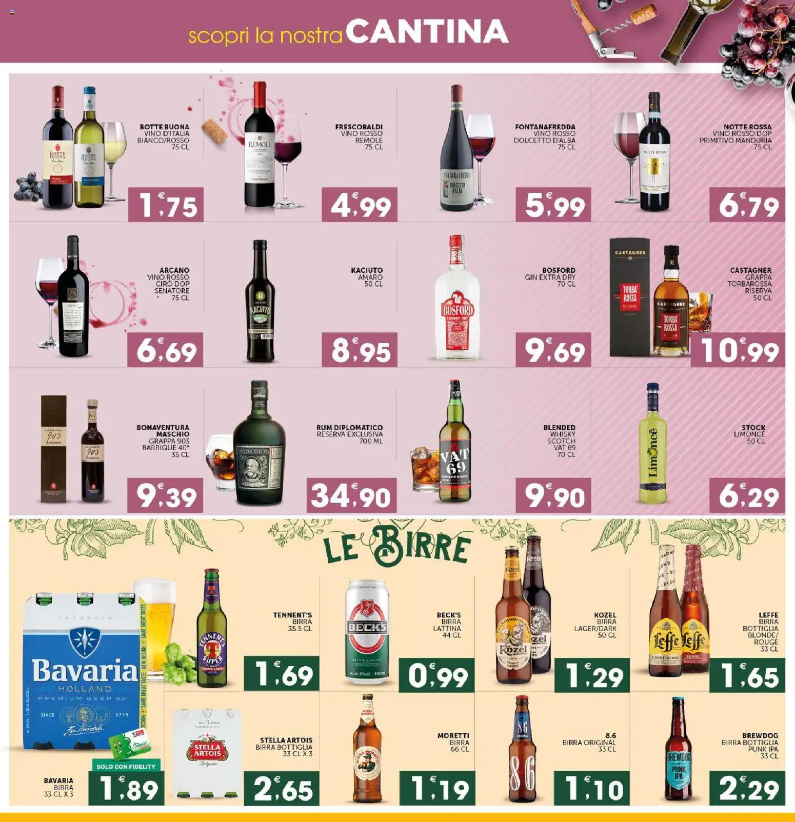 Anteprima dell'opuscolo SISA volantino Calabria dal negozio SISA valido da 29/10/2026 - Birra, Gin, Limone, Whisky, Amaro, Bottiglia, Torba, Birra Beck's