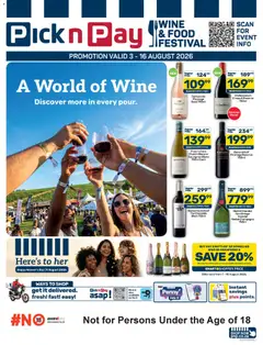 Preview of Pick n Pay flyer valid from 03/08/2026