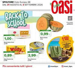 Anteprima dell'opuscolo Oasi volantino Spoltore dal negozio Oasi valido da 21/08/2026