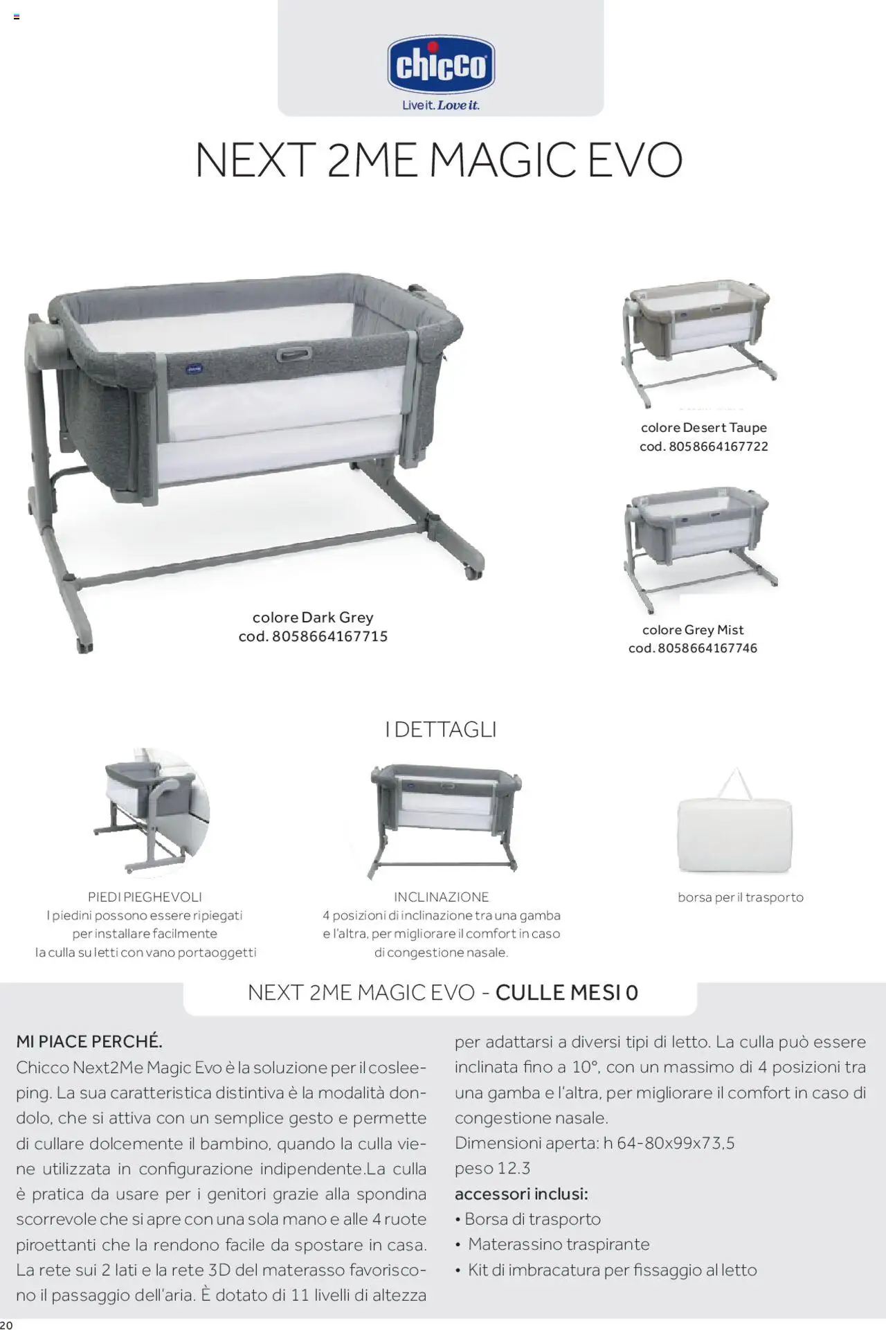 Anteprima dell'opuscolo Catalogo Camarette e Lettini dal negozio Prenatal valido da 01/01/2025 - Borsa, Letto, Materasso, Culla