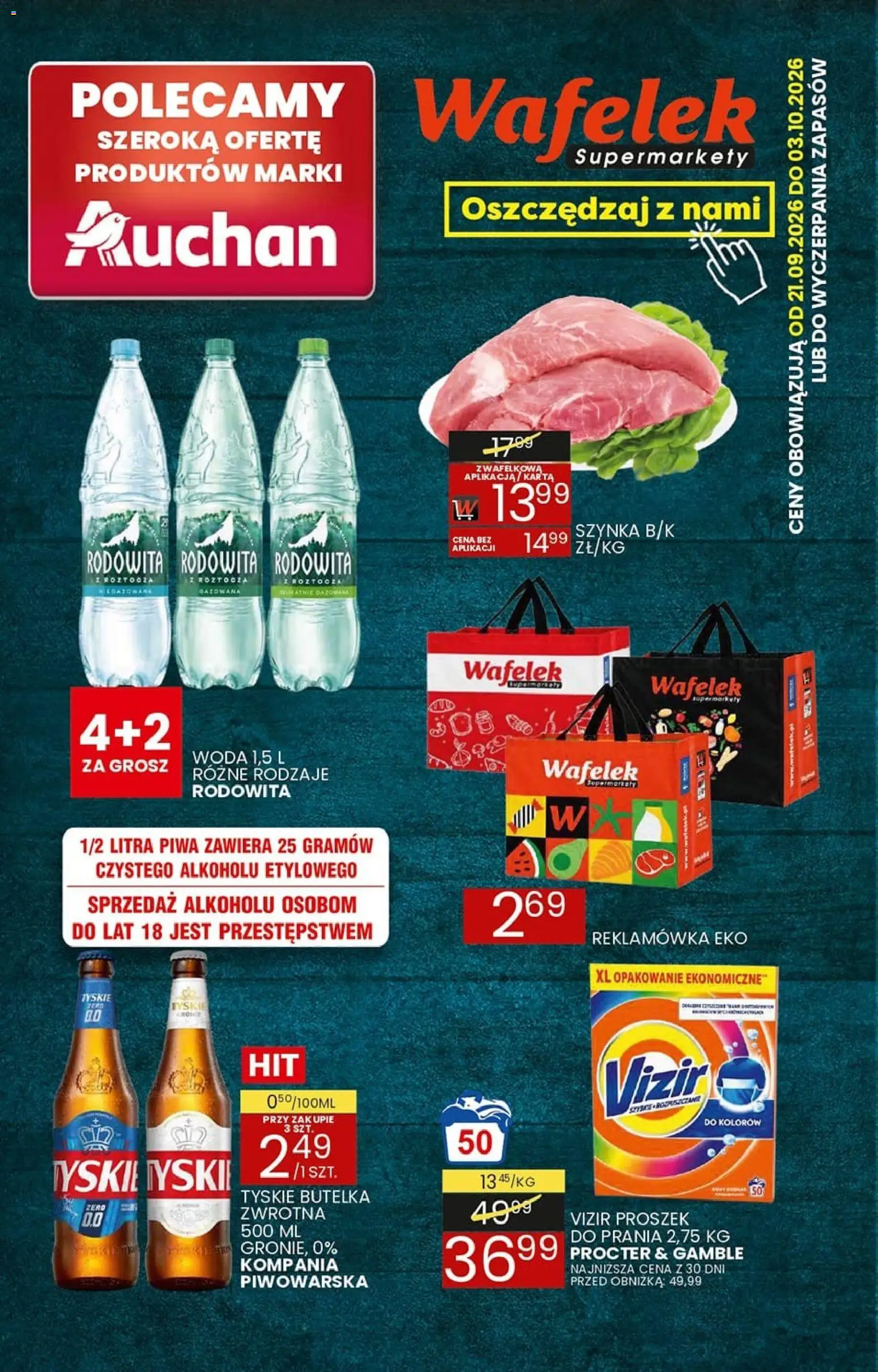Pogląd gazetki "Wafelek gazetka" ze sklepu Wafelek ważnej od 21.09.2026