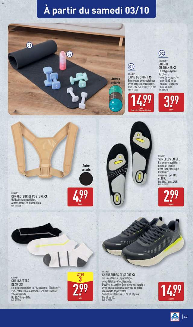 Nouveau catalogue Aldi à partir du 29/09