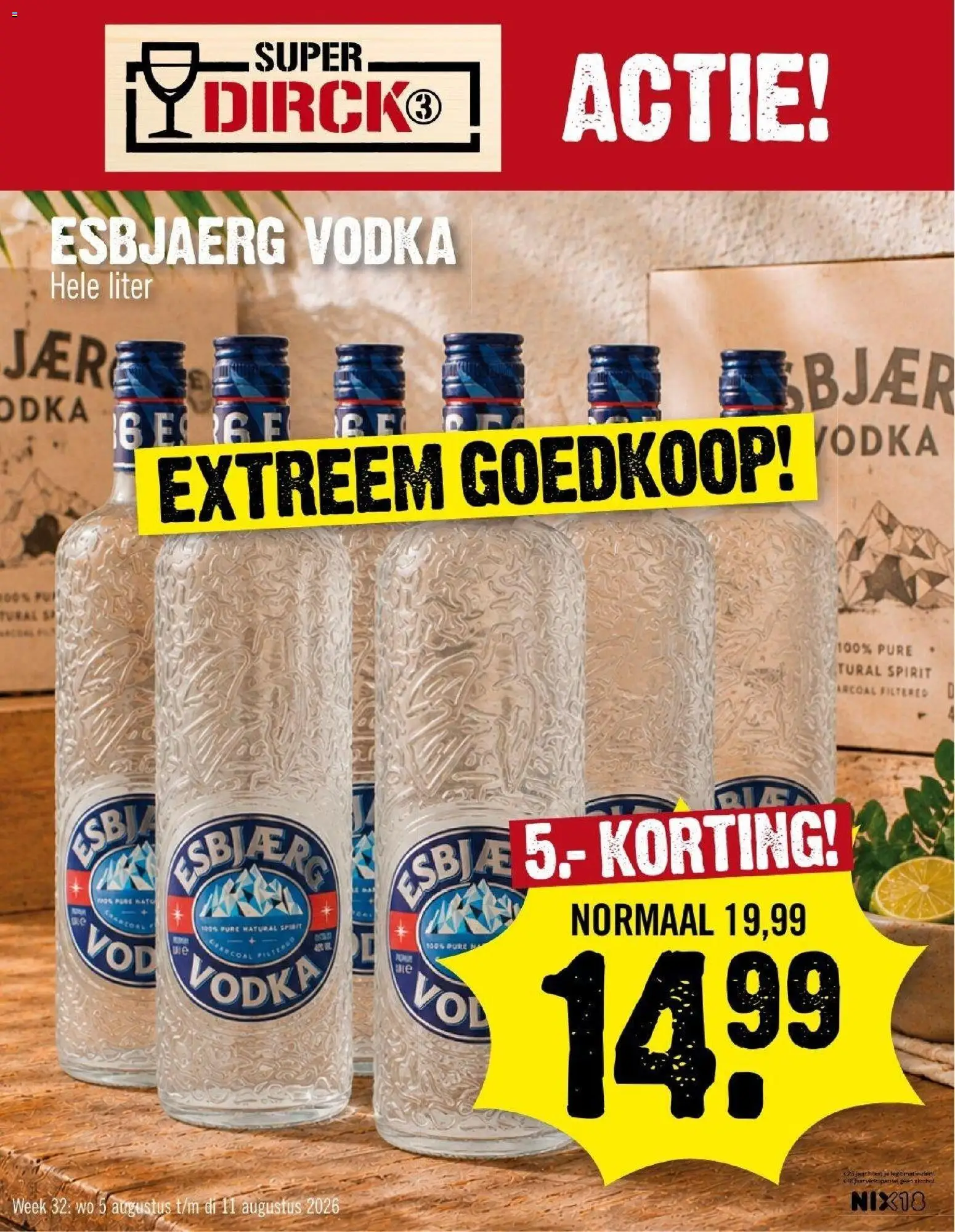 Voorbeeld van Dirk folder - Super Dirck 3 van winkel Dirk geldig vanaf 05-08-2026 - Vodka