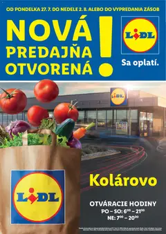 Náhľad Lidl letáku platného od 27.07.2026