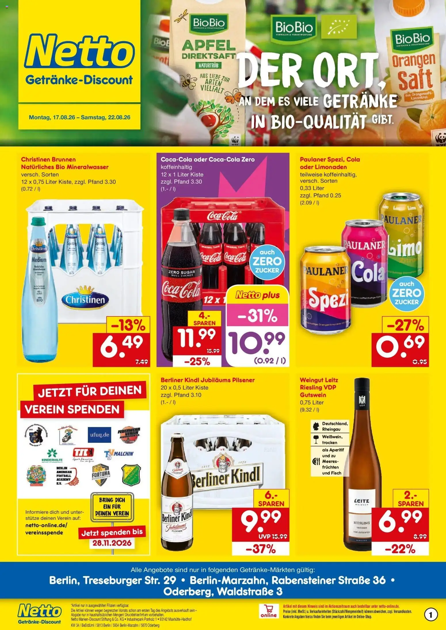 Vorschau von dem Prospekt des Geschäftes Netto Marken-Discount, gültig ab dem 17.08.2026