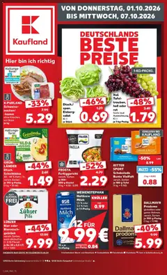 Vorschau von dem Prospekt des Geschäftes Kaufland, gültig ab dem 01.10.2026