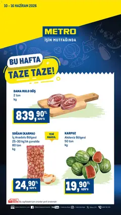 Metro Metro Katalog 10.06.2026 - Broşürünün önizlemesi