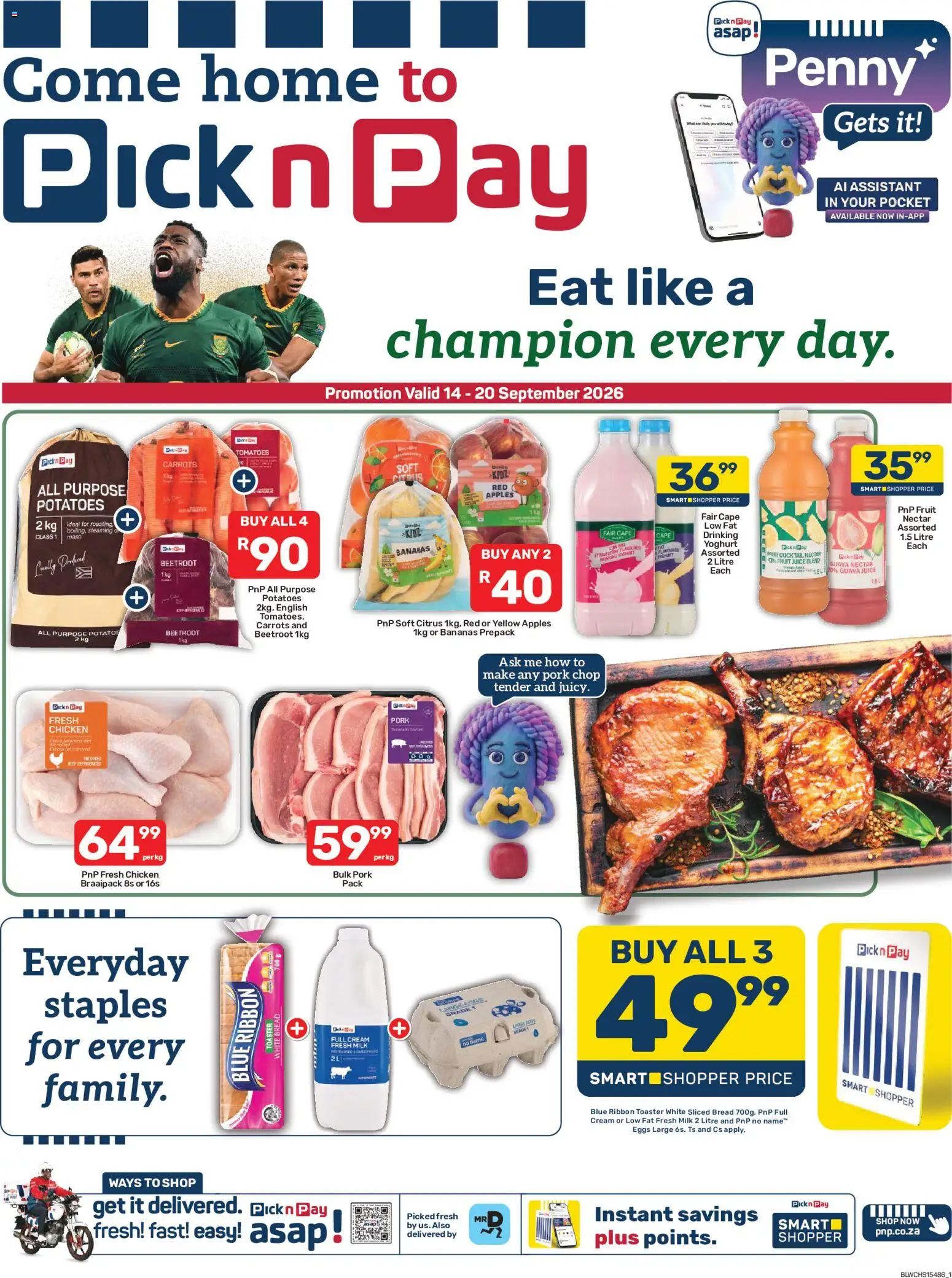 Preview of Pick n Pay flyer valid from 14/09/2026
