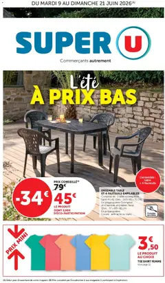 Prévisualisation de Super U - L'été à prix bas du magasin Super U formulaire valide 09/06/2026
