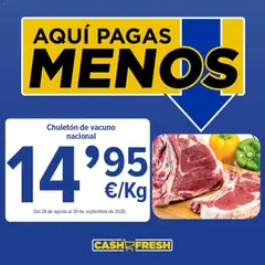 Vista previa del folleto de la tienda Cash Fresh válido desde el 28/08/2026 