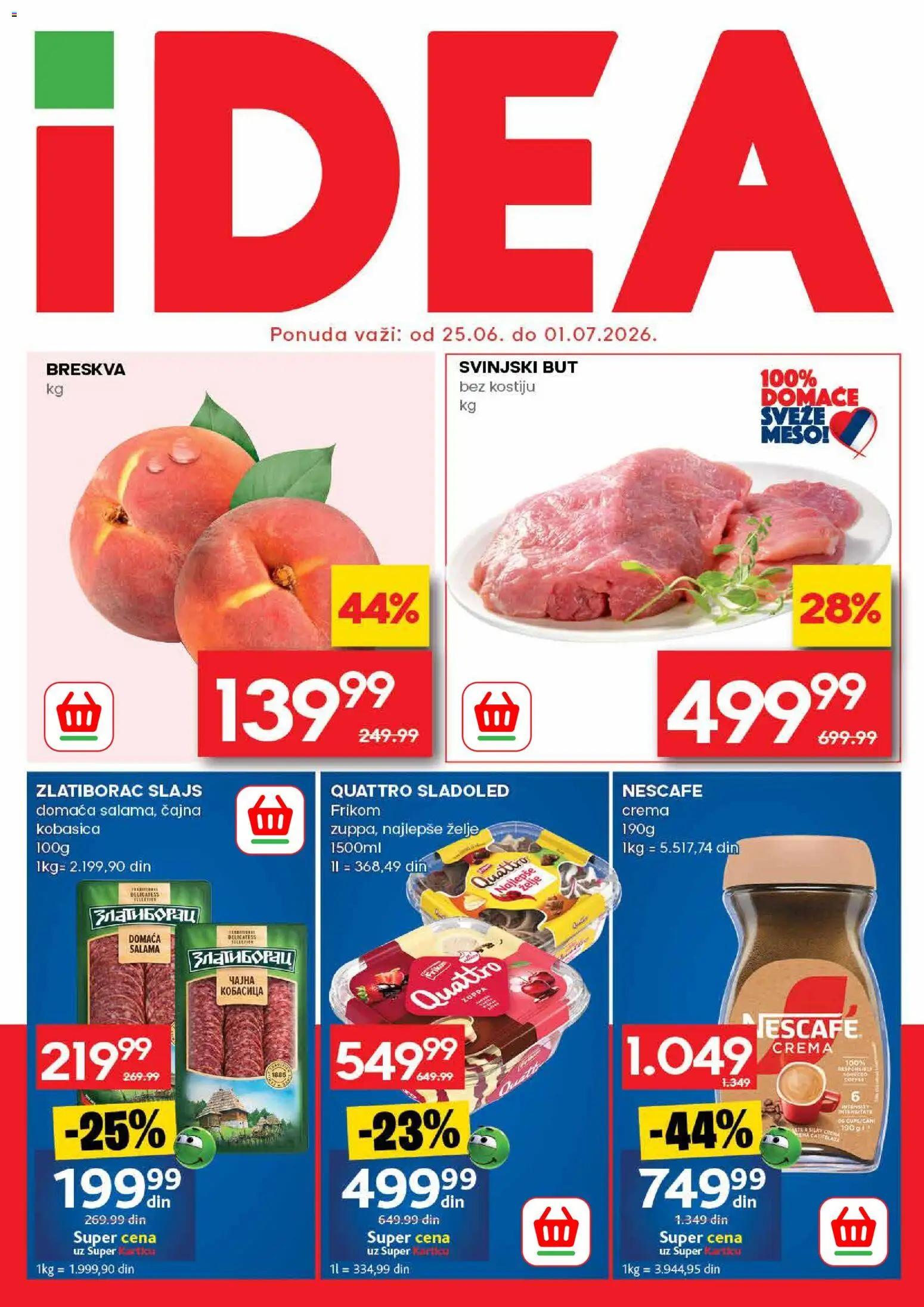 Pregled Idea kataloga - važi od 25.06.2026