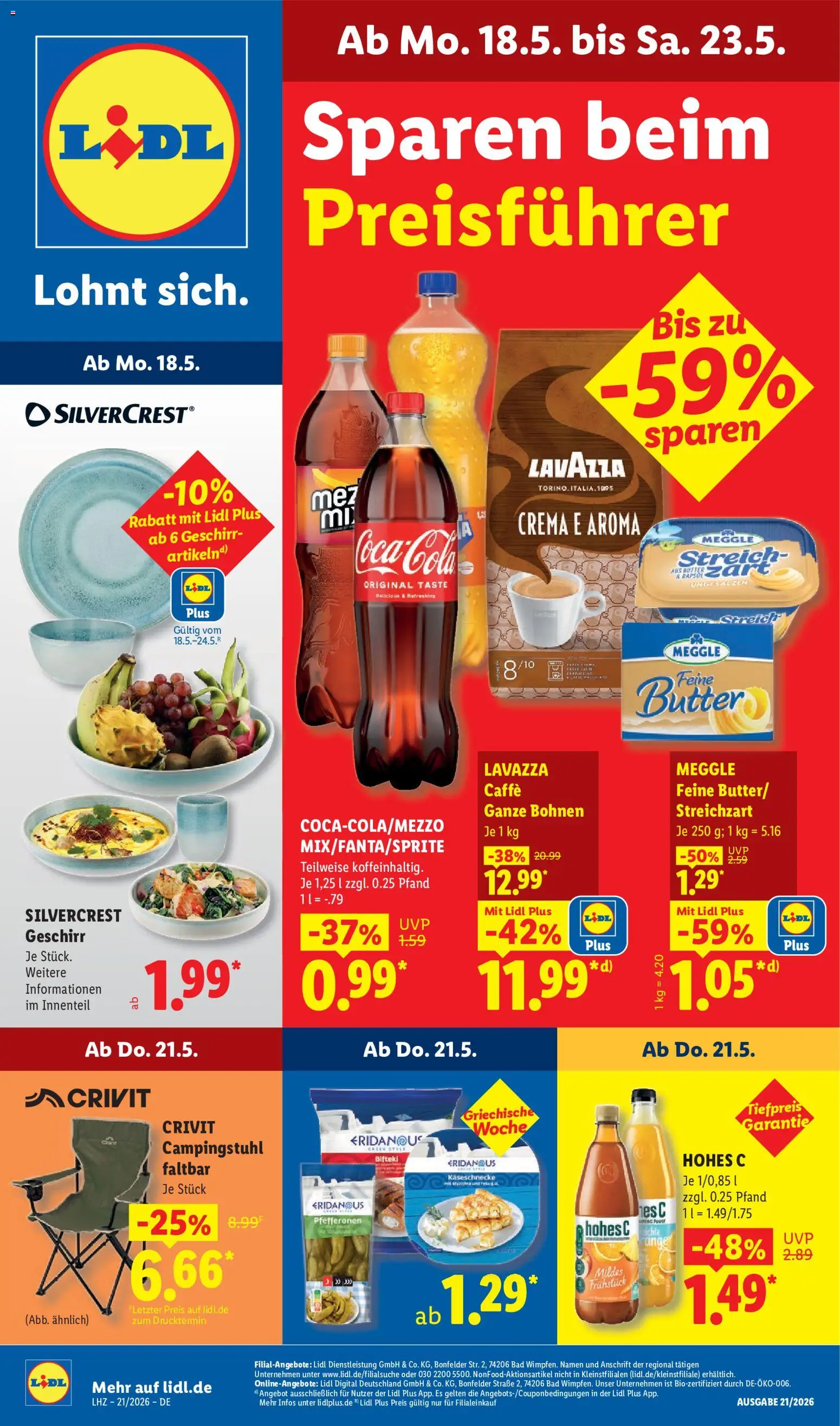 Vorschau von dem Prospekt des Geschäftes Lidl, gültig ab dem 18.05.2026