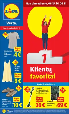 LIDL parduotuvės leidinio LIDL leidinys - Ne maisto prekių pasiūlymai galiojančio nuo 2026.06.15 peržiūra
