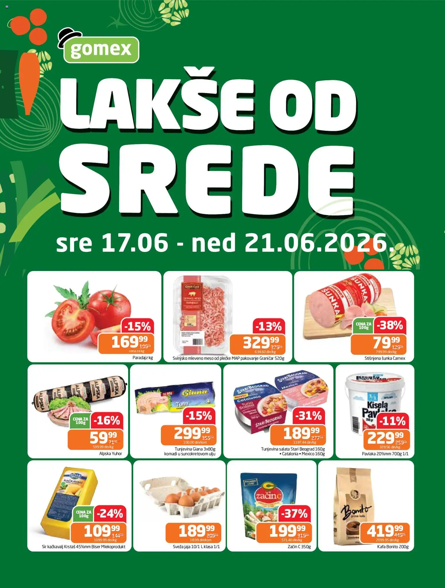 Pregled Gomex kataloga - važi od 17.06.2026
