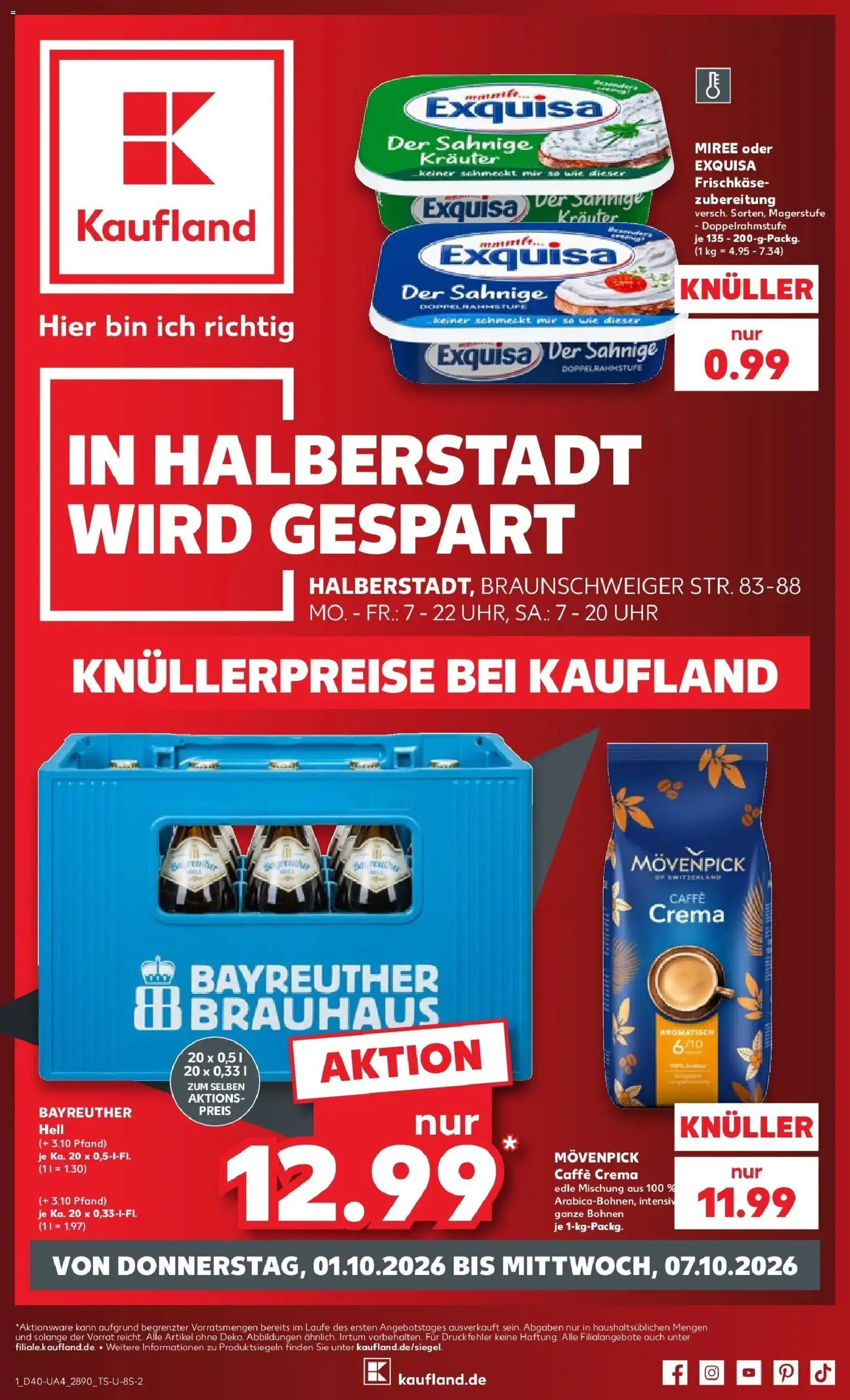 Vorschau von dem Prospekt des Geschäftes Kaufland, gültig ab dem 01.10.2026
